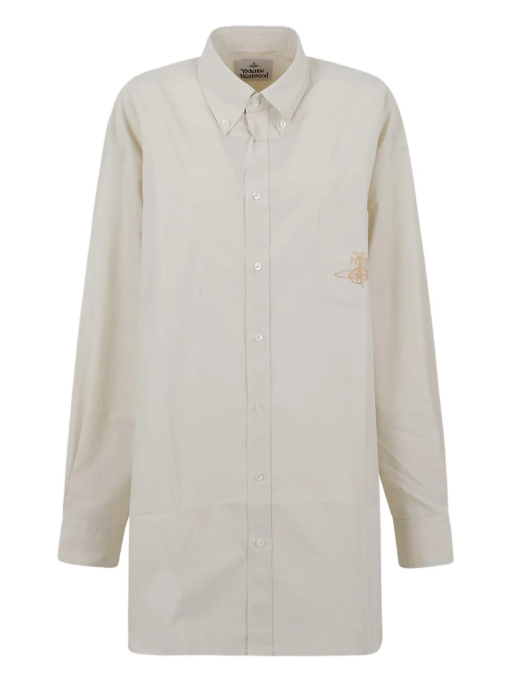 Vivienne Westwood logo-embroidered shirt - Toni neutri