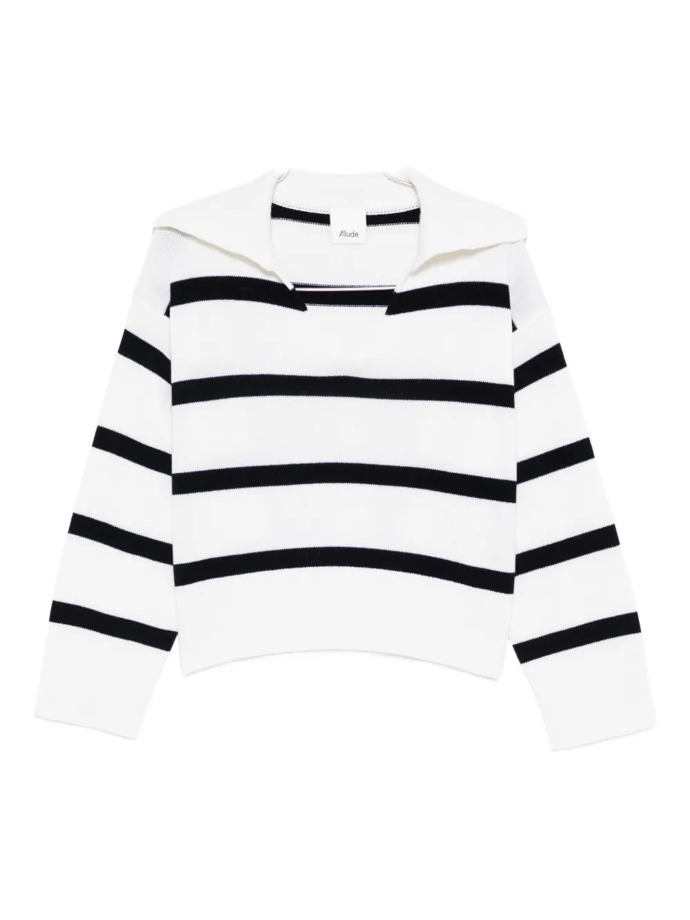 Allude striped sweater - Bianco