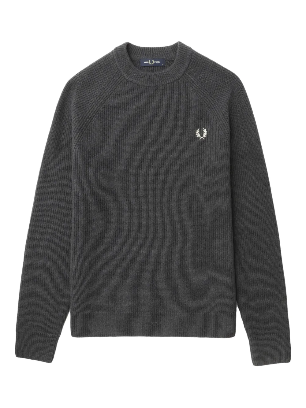 Fred Perry Suéter com logo bordado | Cinza | Image 1