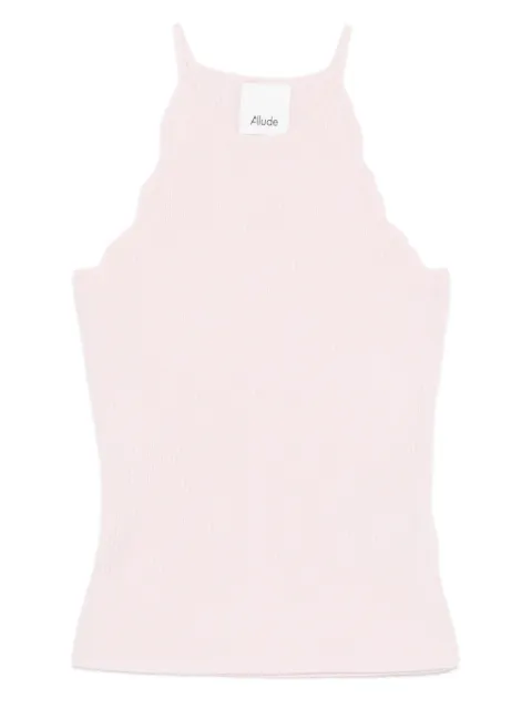 Allude Regata canelada com acabamento ondulado