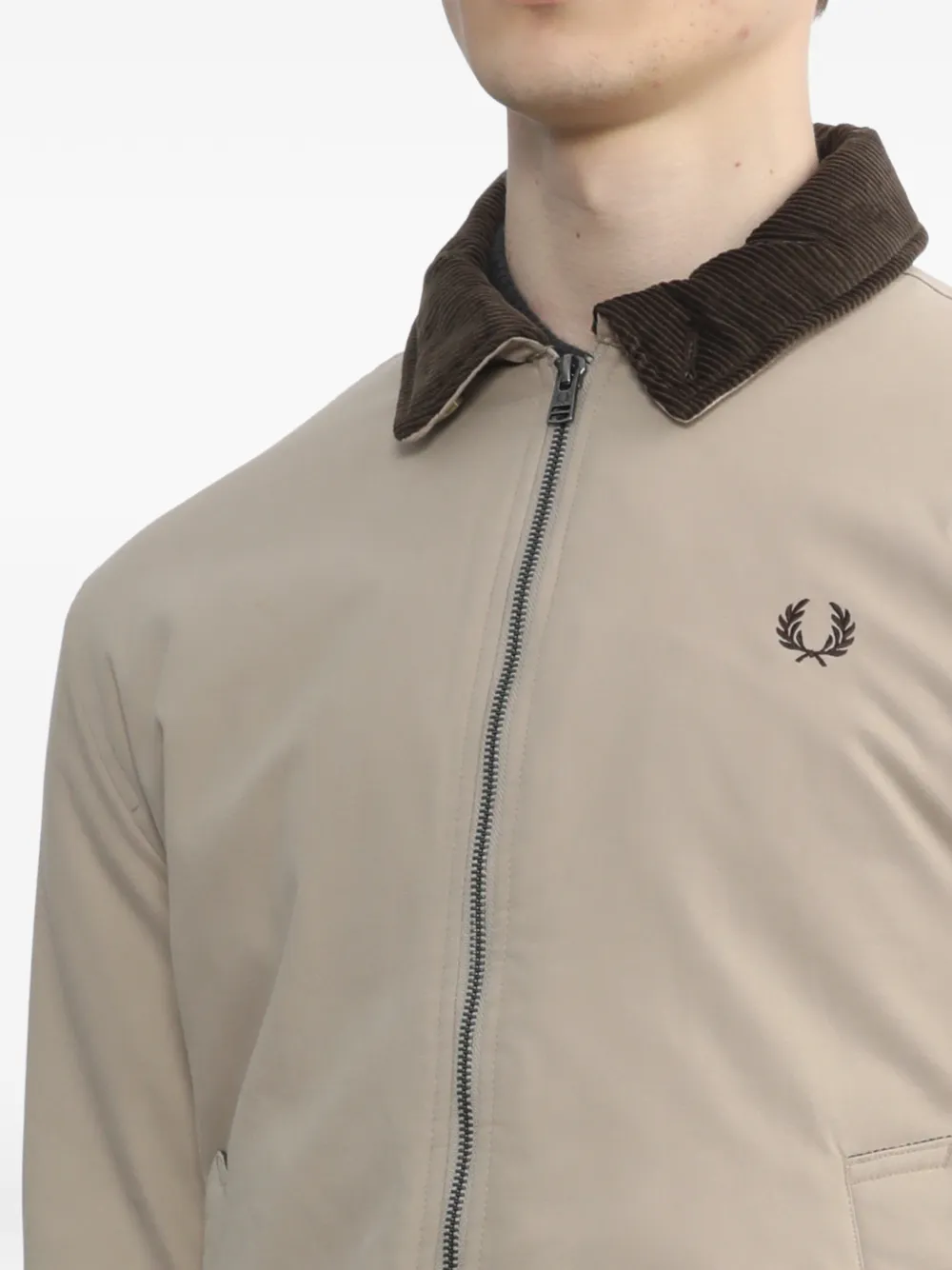 Fred Perry ベージュ ジャケット Crinkle Harrington Jacket(S 691：OATMEAL): | FRED PERRY JAPAN