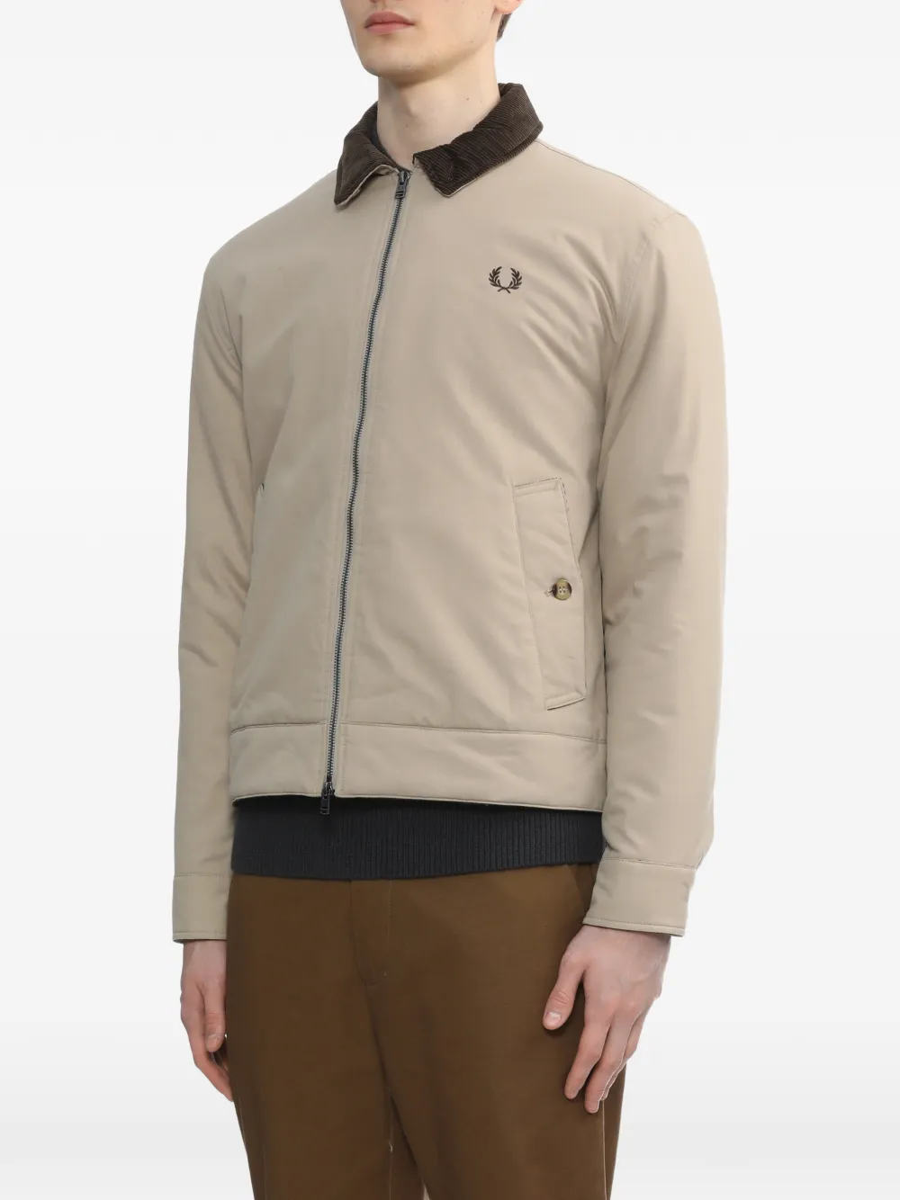  Fred Perry Corduroy-collar Jacket - Neutrals 