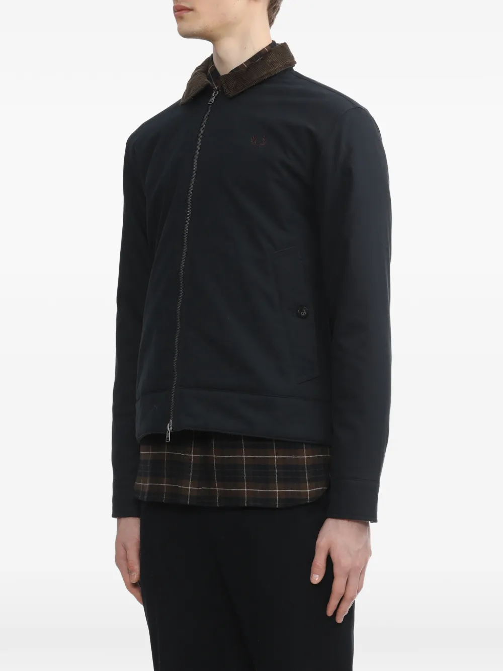 Fred Perry Corduroy-collar Jacket - Blue 