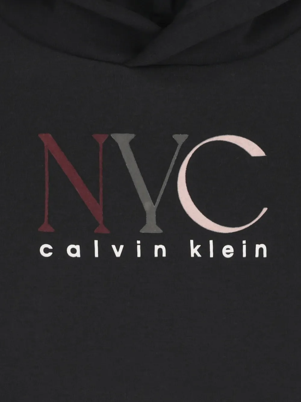 Calvin Klein Kids Hoodie met logo Zwart