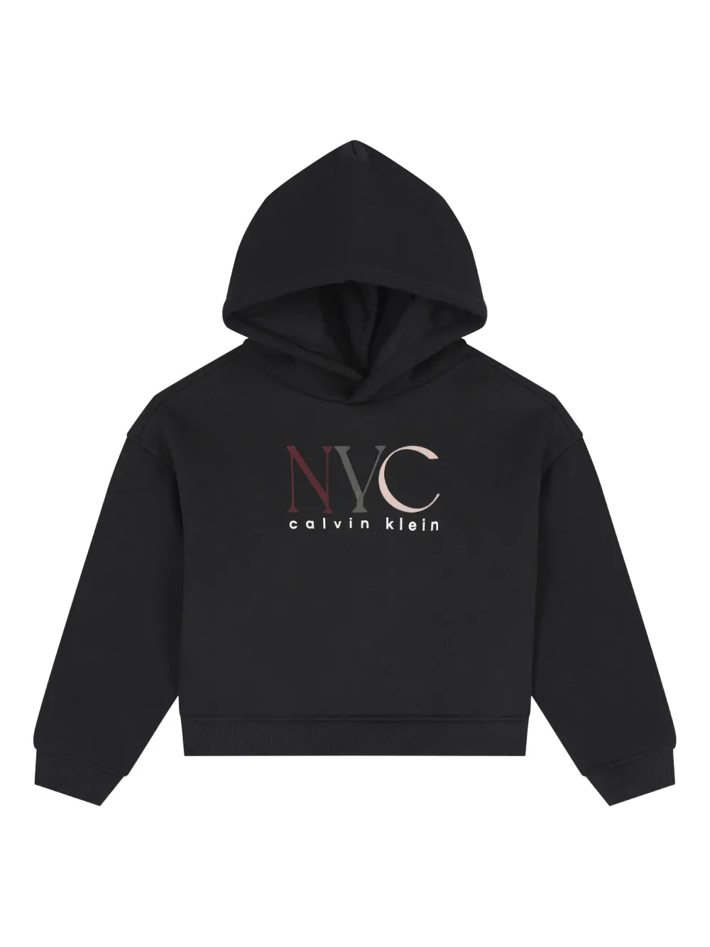 Calvin Klein Kids Hoodie met logo Zwart