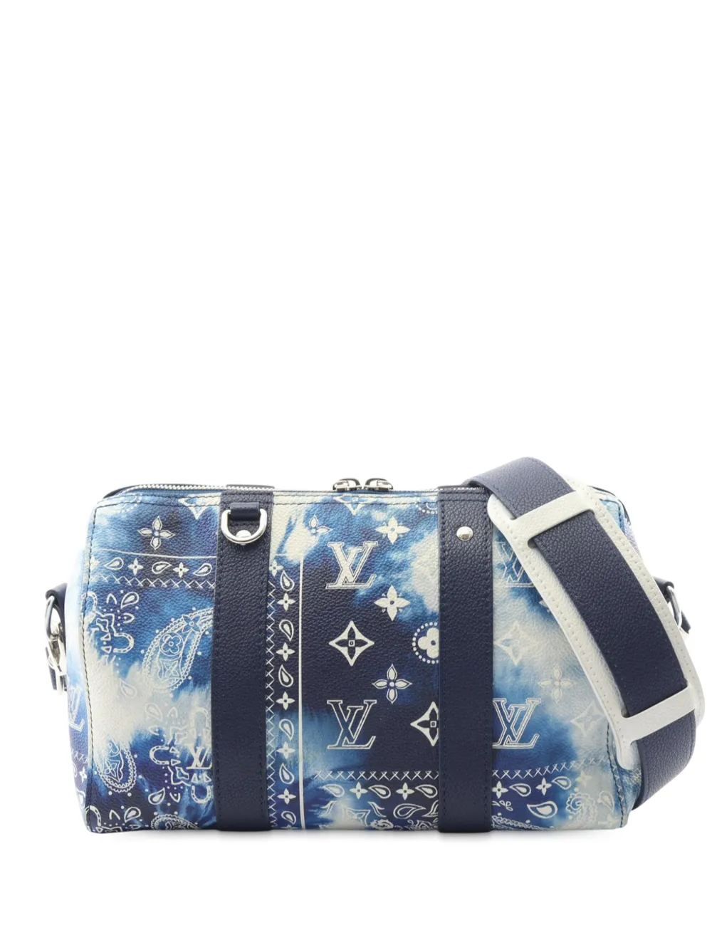 Louis Vuitton Pre-Owned 2012-2025 Monogram Bandana City Keepall crossbody bag - Blu