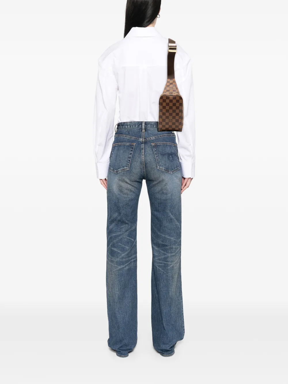 Louis Vuitton Pre-Owned Borsa a tracolla Geronimos in tela Damier Ebène 2004 | Pre-owned | Image 2