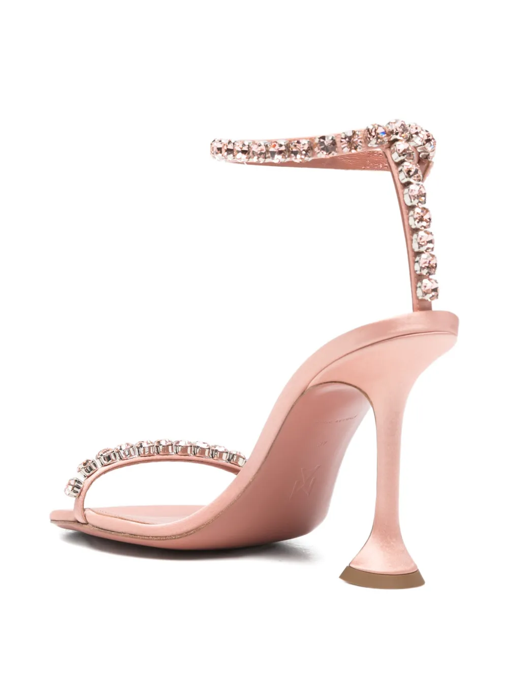 Amina Muaddi 95 mm Gigi sandalen verfraaid met kristallen Roze