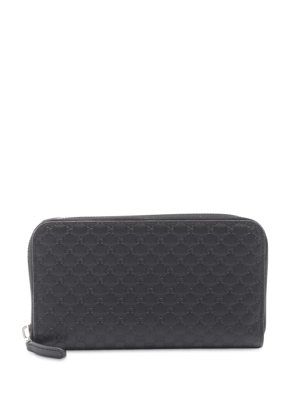 Gucci Pre-Owned 2016-2025 GG Micro Guccisima Zippy Wallet long wallets - Nero
