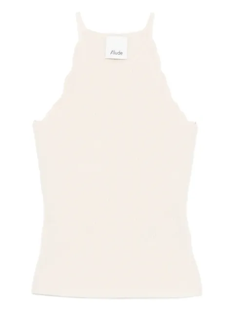 Allude Regata canelada com acabamento ondulado