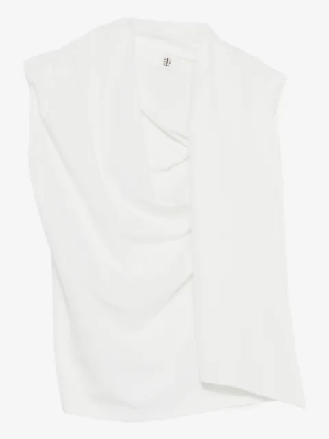 The Garment draped scarf blouse