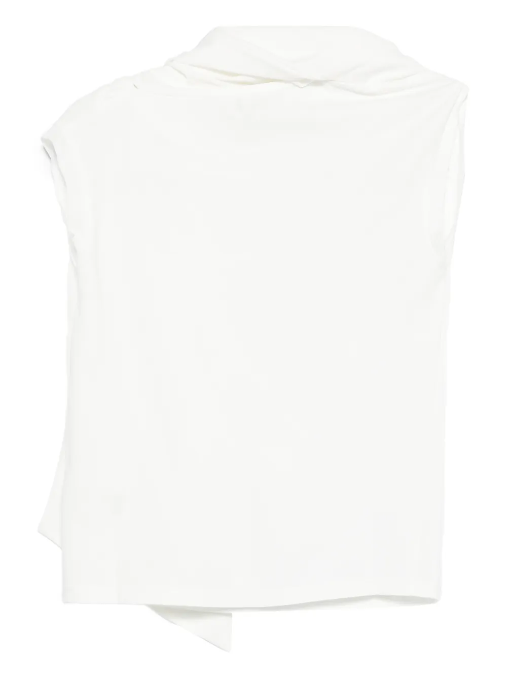 The Garment Draped Scarf Blouse In White