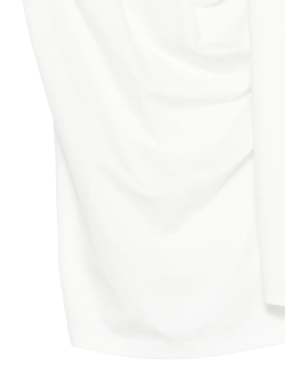 The Garment Draped Scarf Blouse In White