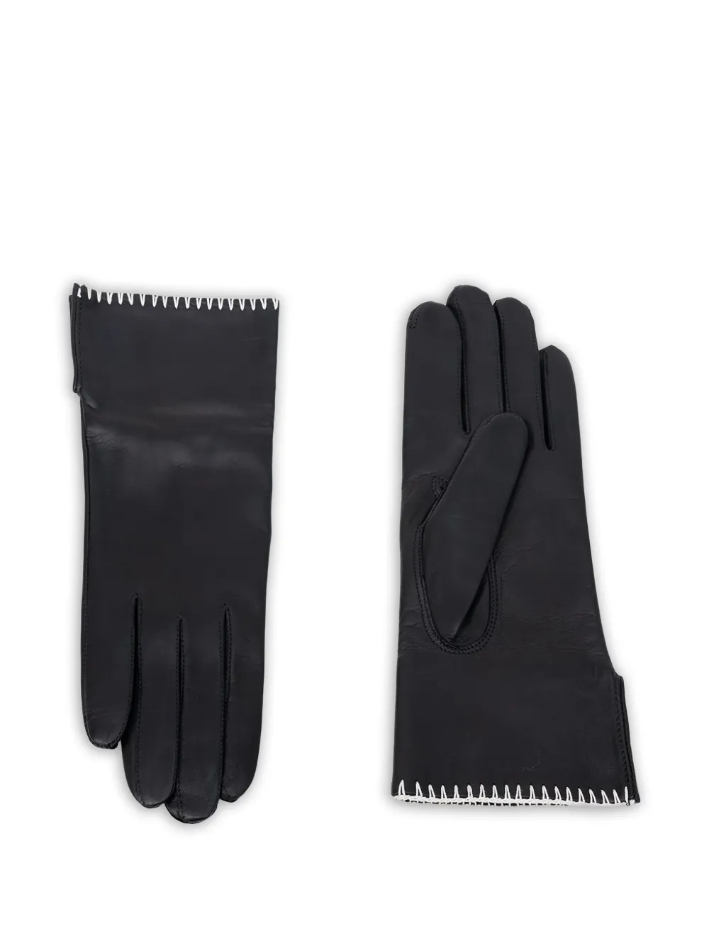 Nanushka Areli stitch gloves - Nero