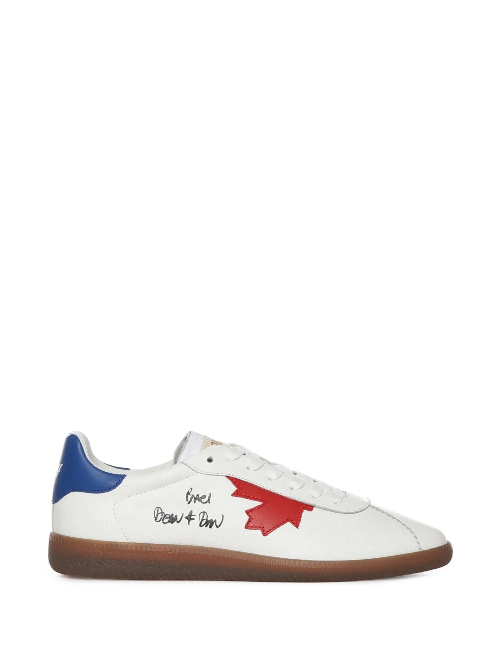 DSQUARED2 Rebels leather sneakers Wit