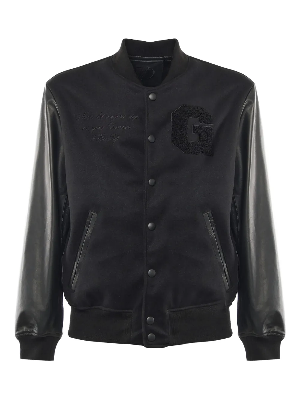 Giuliano Galiano chamarra universitaria con botones | negro | Image 1