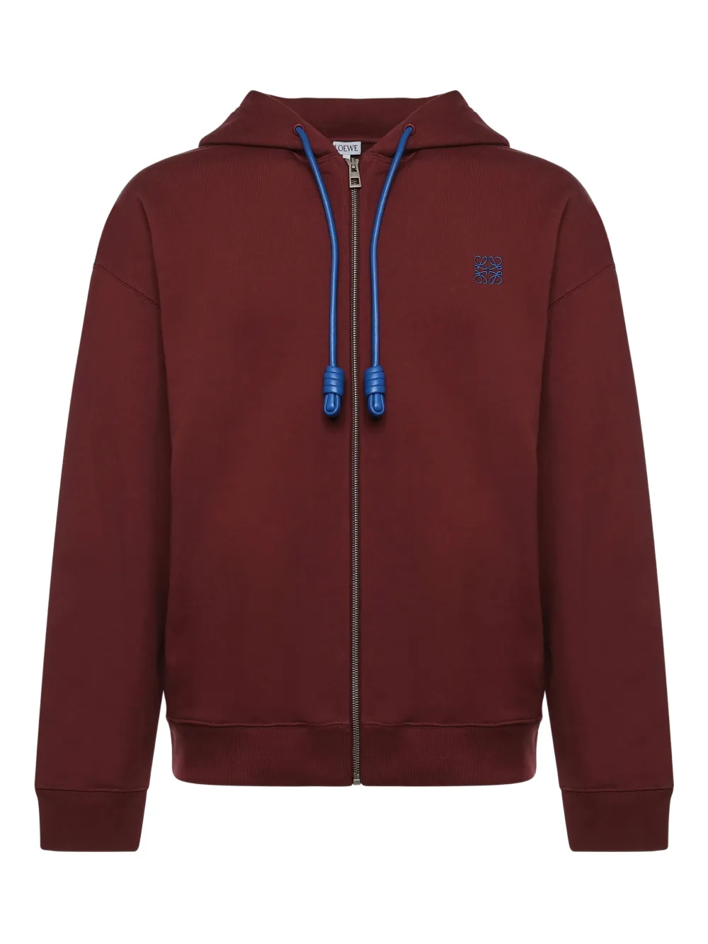 LOEWE hoodie con Anagrama bordado y cierre | rojo | Image 1