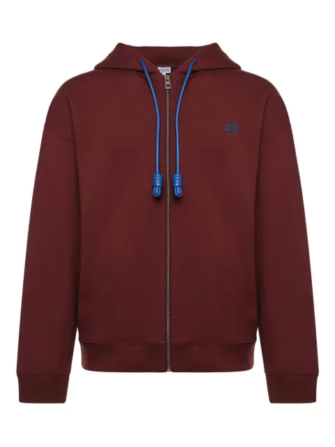 LOEWE hoodie con Anagrama bordado y cierre