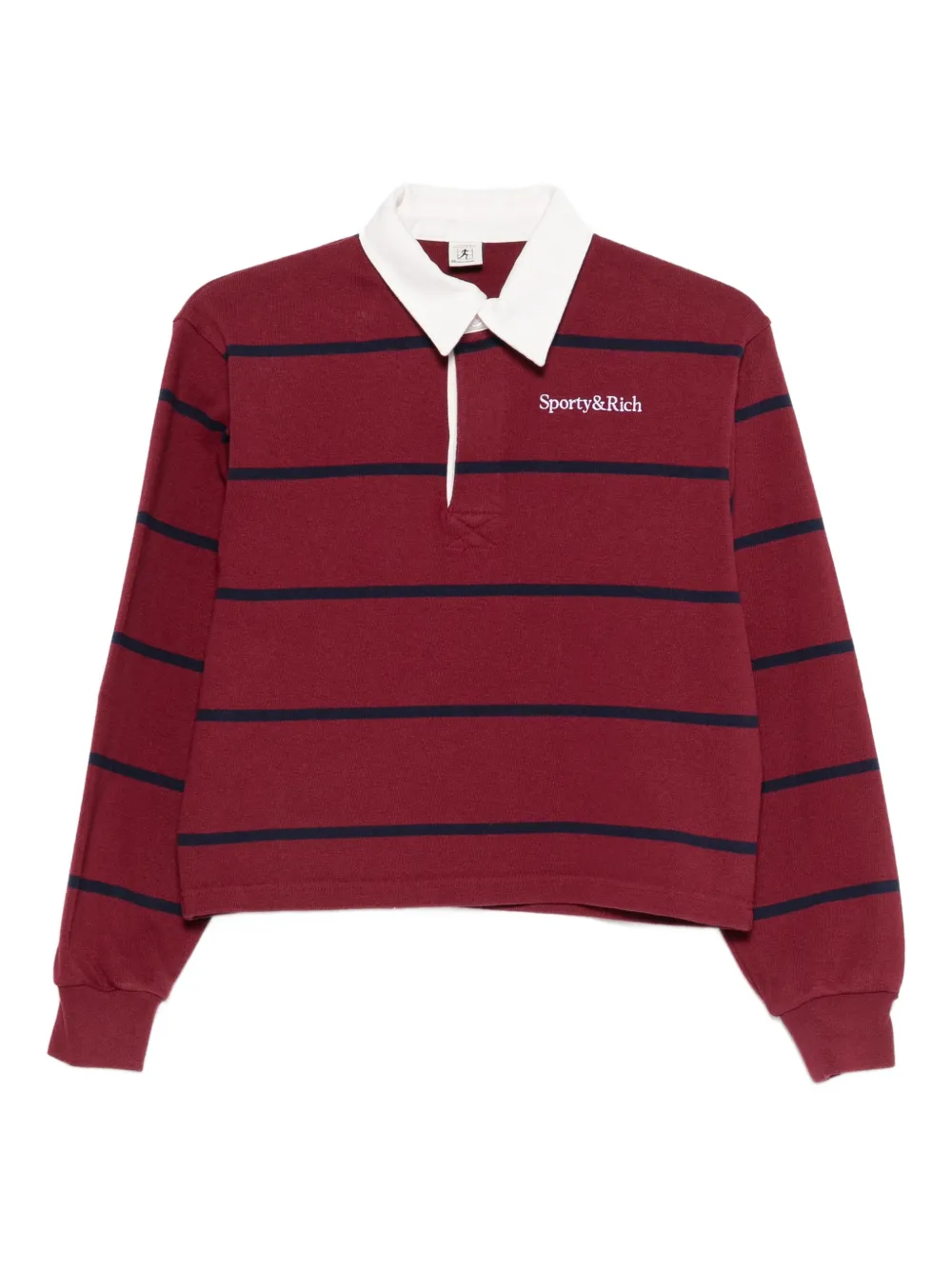 Sporty & Rich Sherif Logo Rugby polo top - Rosso