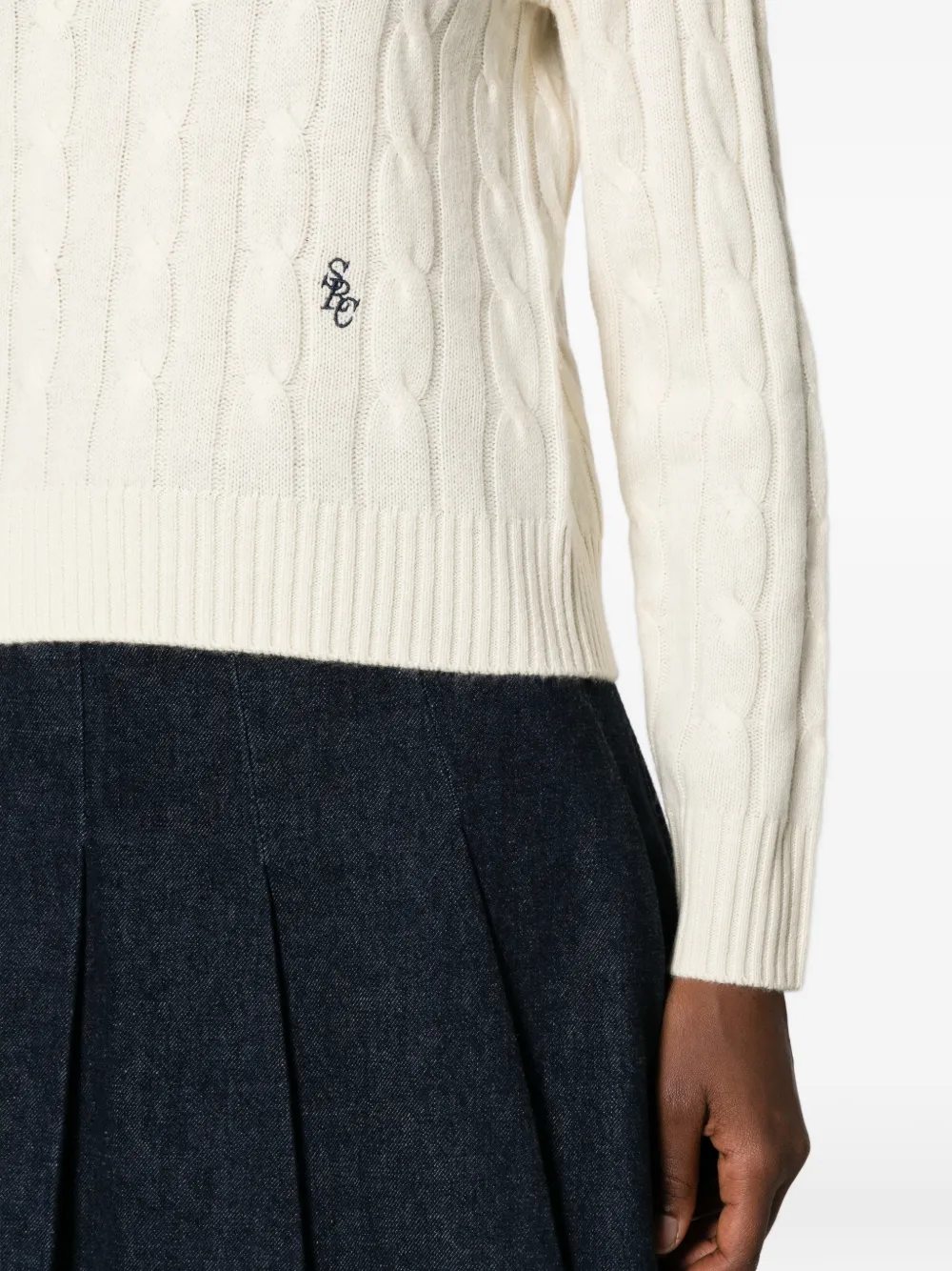 Sporty And Rich Long-sleeved Sweatshirt In White