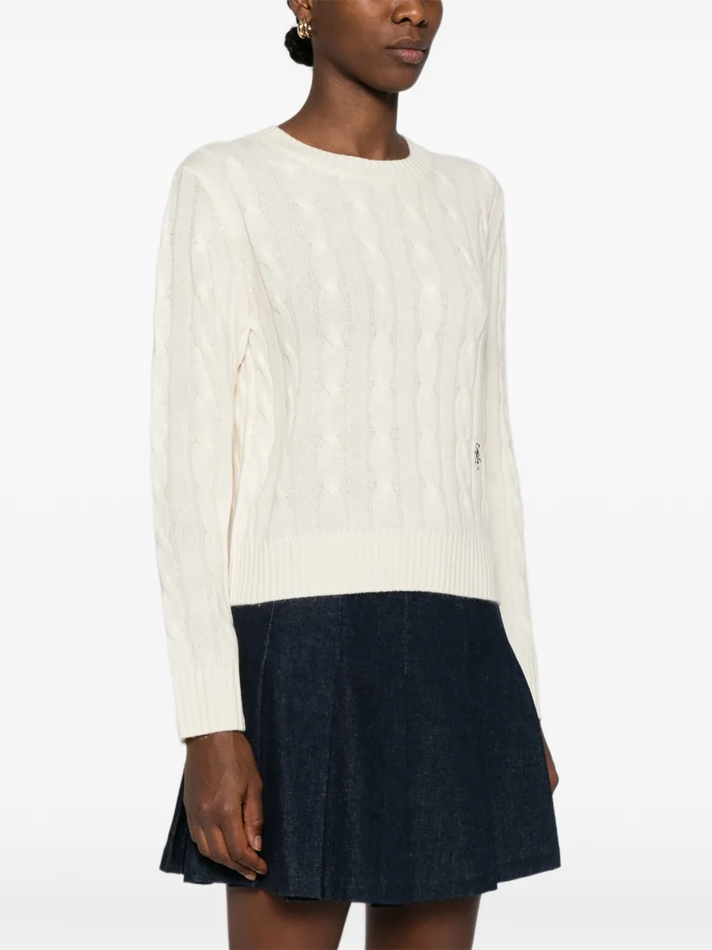 Sporty And Rich Long-sleeved Sweatshirt In White