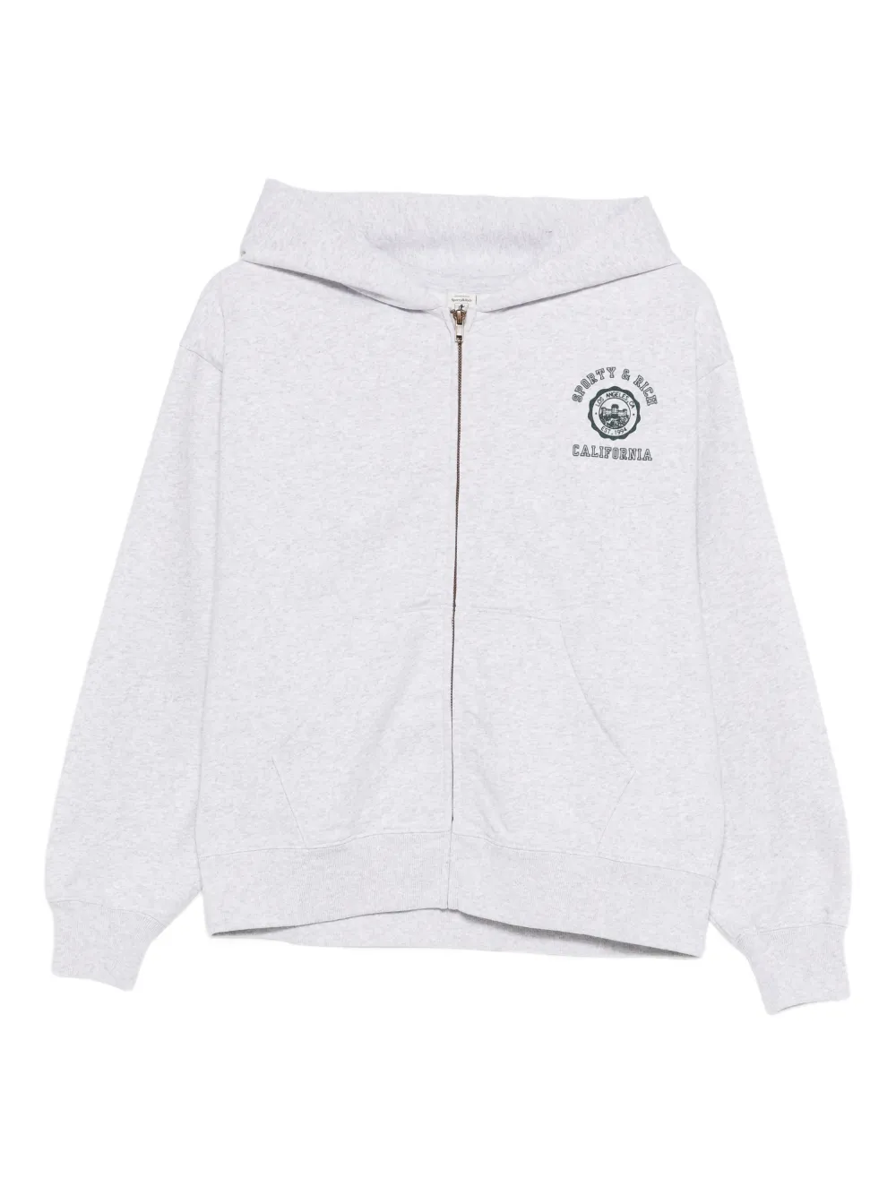 Sporty & Rich California Emblem zip-up hoodie - Grey