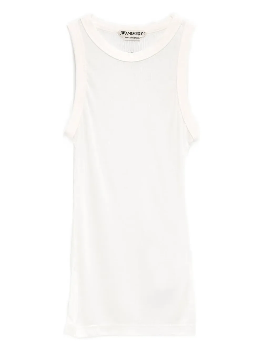 Jw Anderson Ribbed Tank Top In Gray