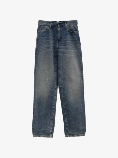 Carhartt WIP Aaron logo-patch straight jeans