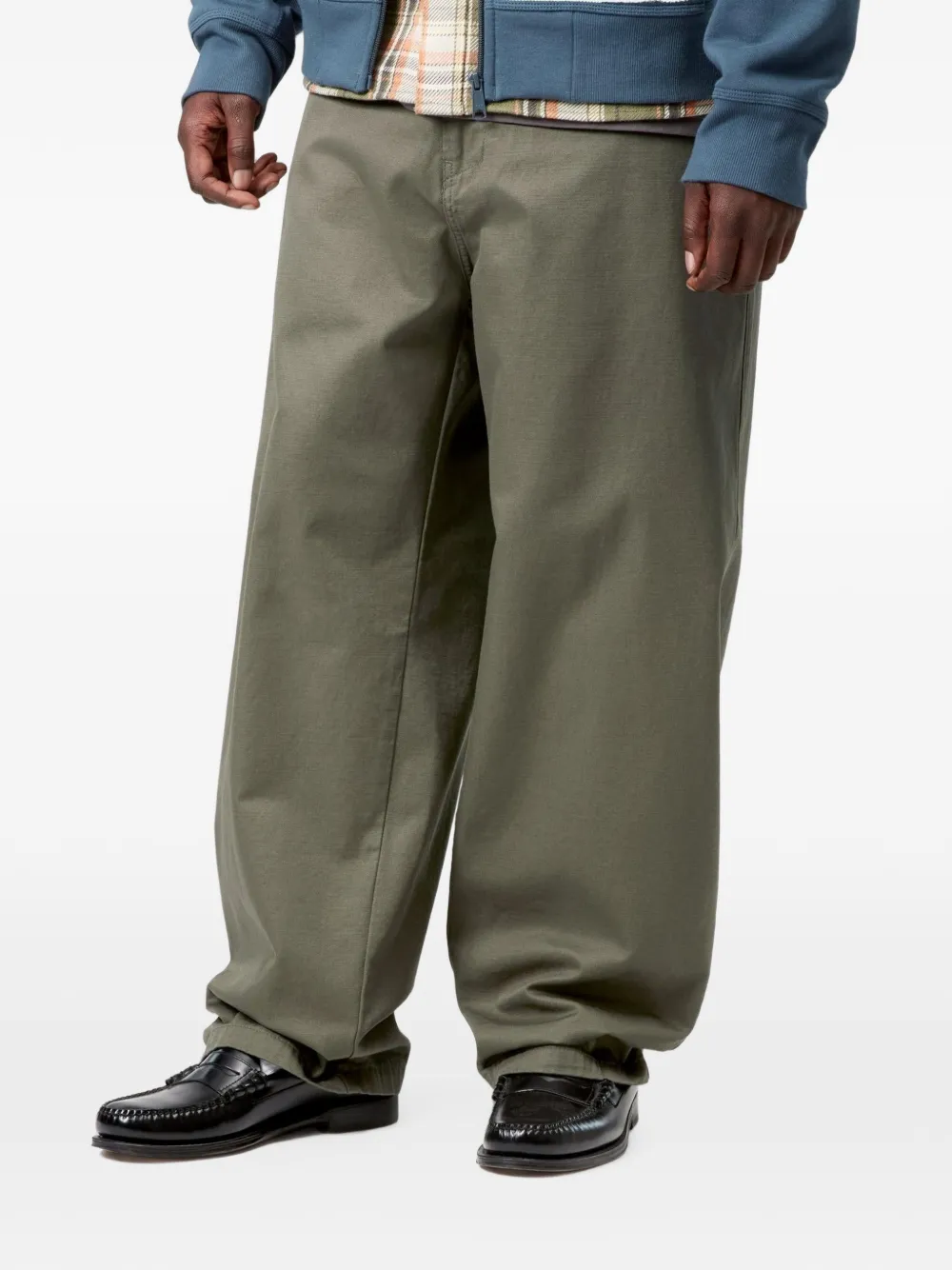 Carhartt WIP Brady broek met logopatch Groen