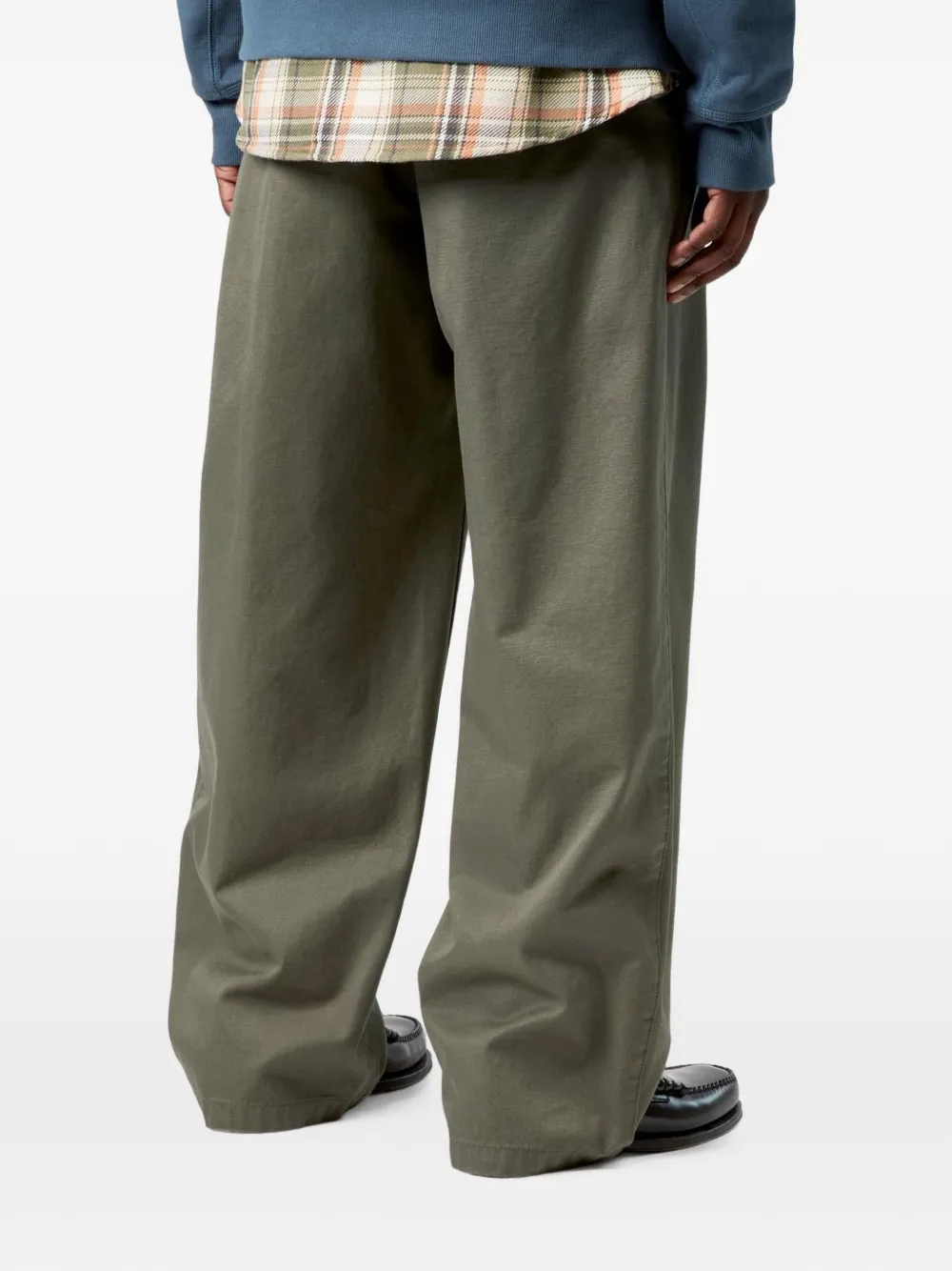Carhartt WIP Brady broek met logopatch Groen