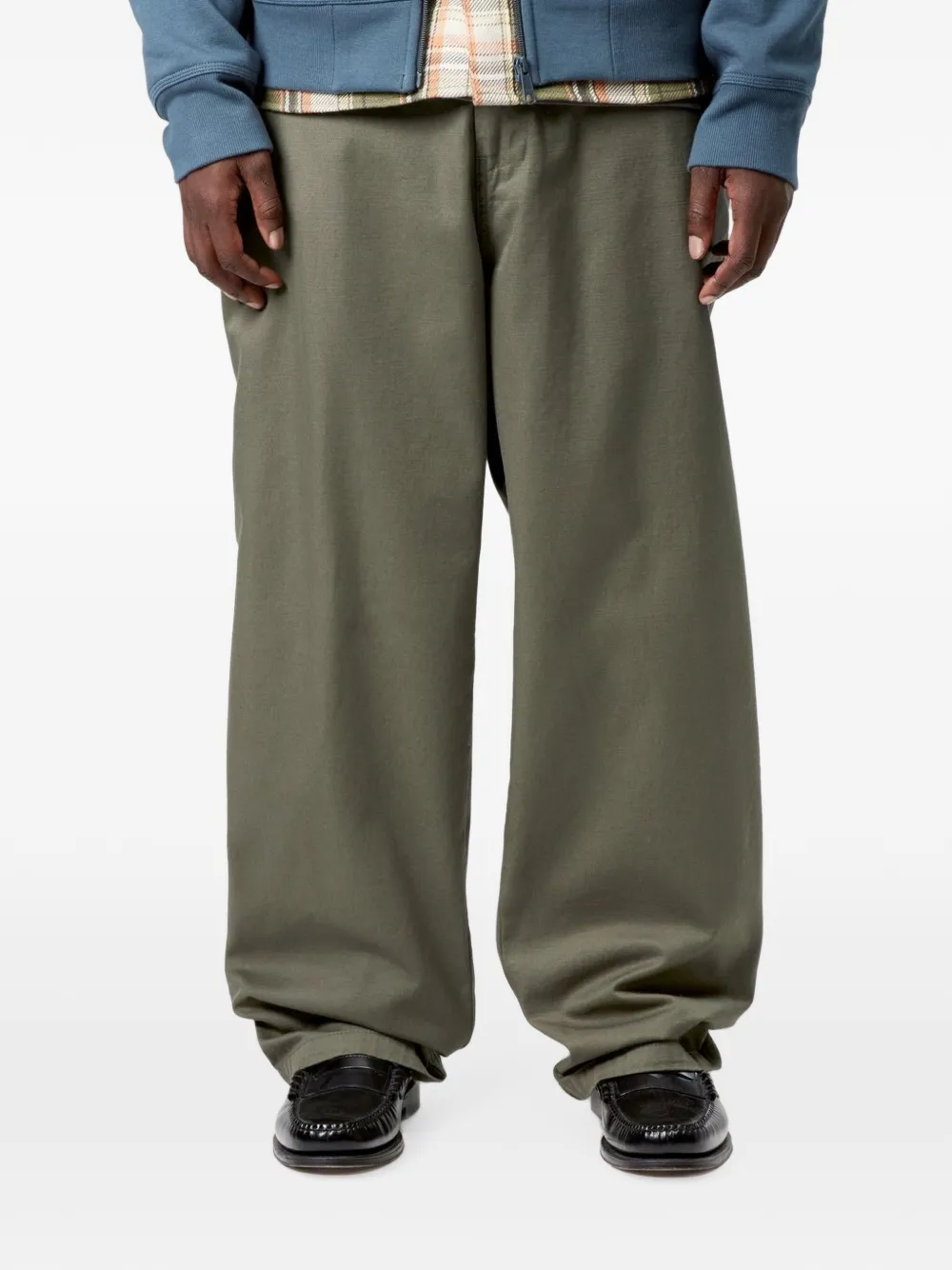 Carhartt WIP Brady broek met logopatch Groen