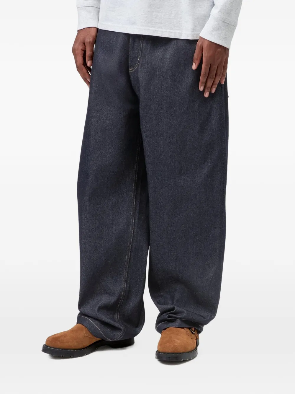Carhartt WIP Brandon jeans met ritssluiting Blauw