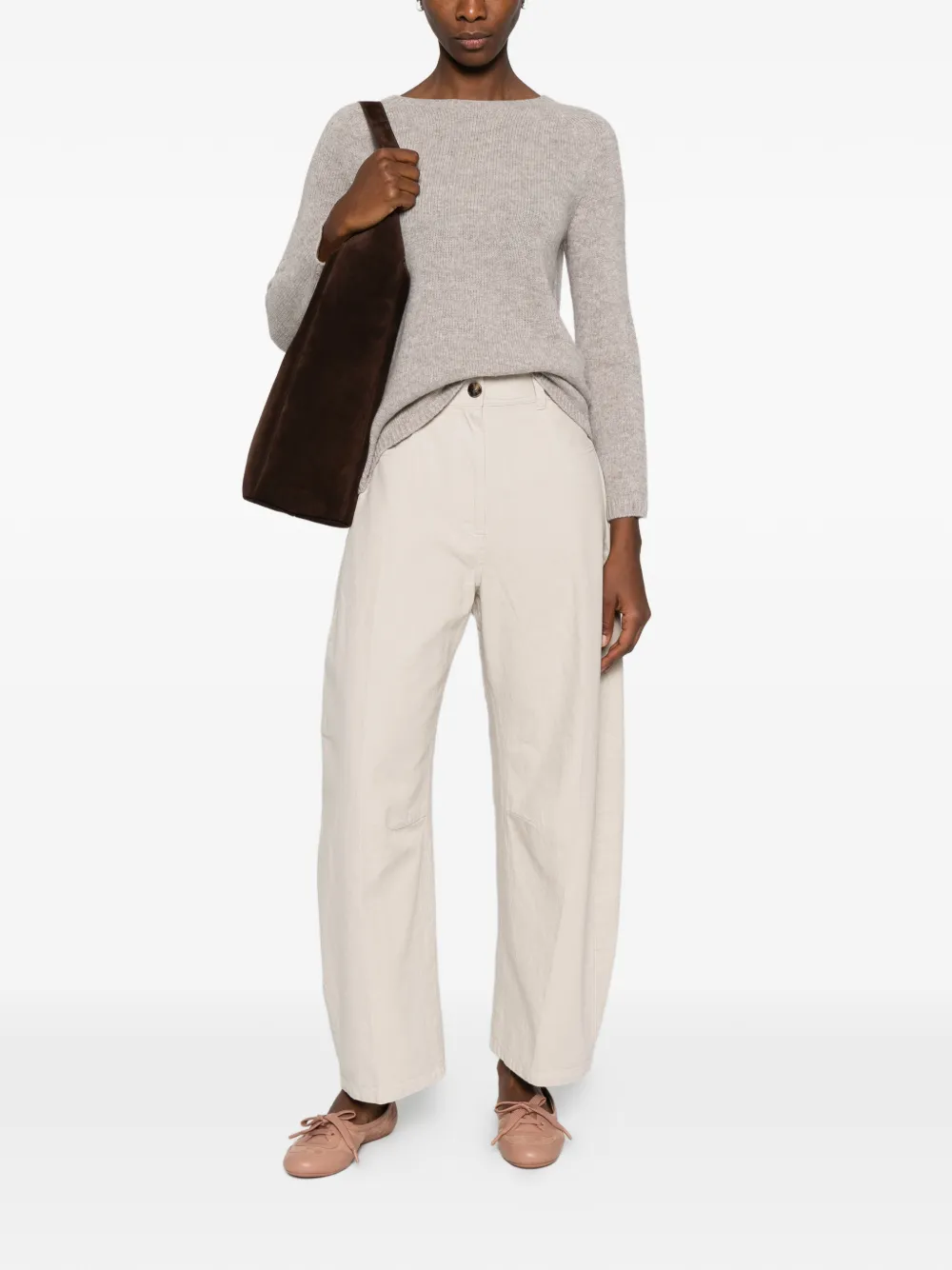  's Max Mara Long-sleeve Sweater - Neutrals 