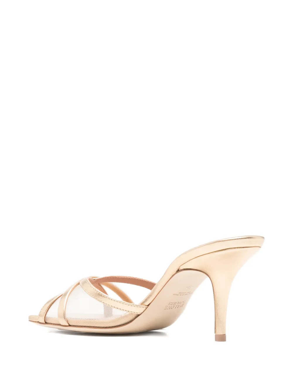 Malone Souliers criss-cross stiletto pumps 70mm Goud