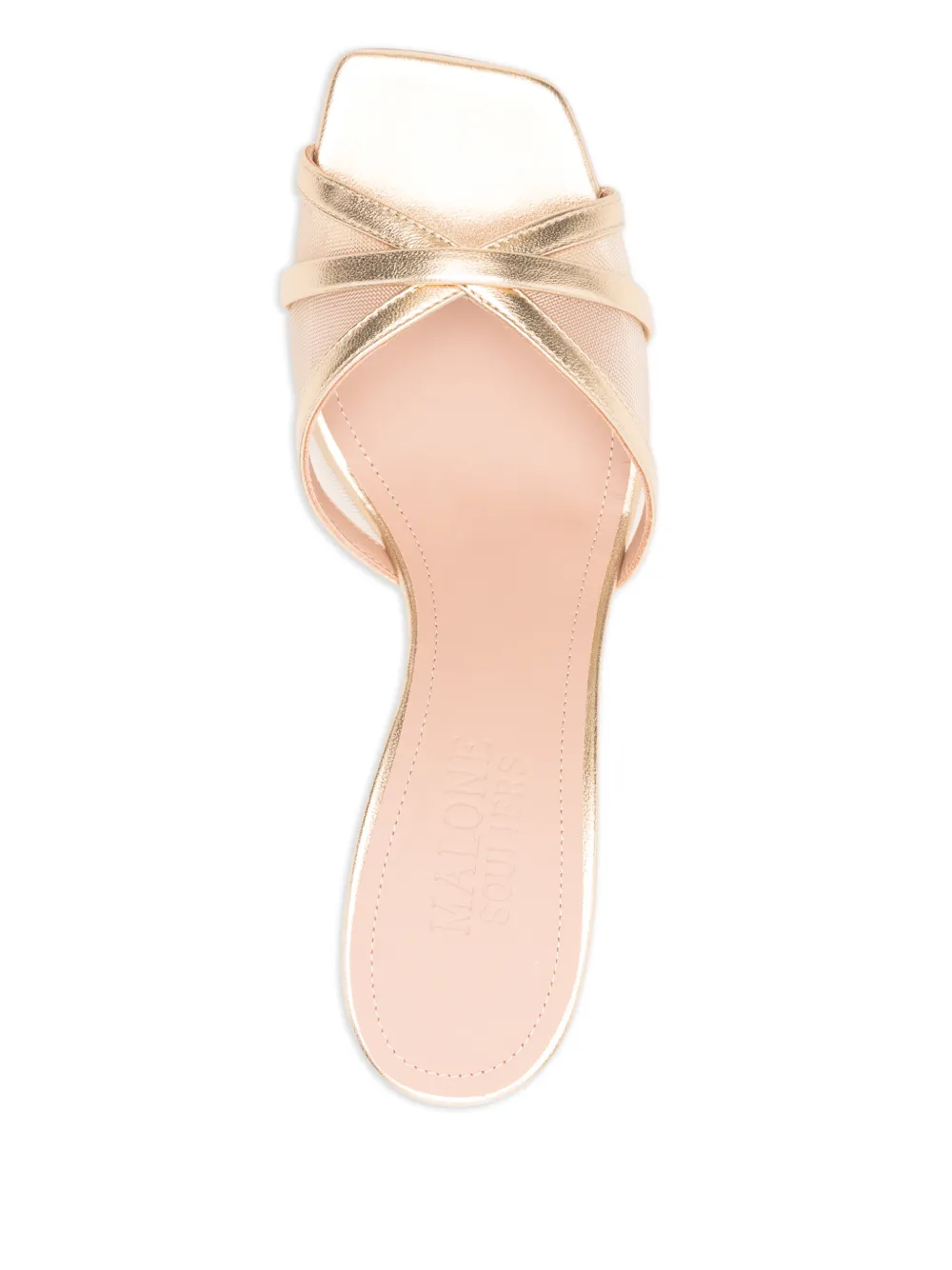Malone Souliers Stiletto pumps met gekruiste bandjes 70 mm Goud
