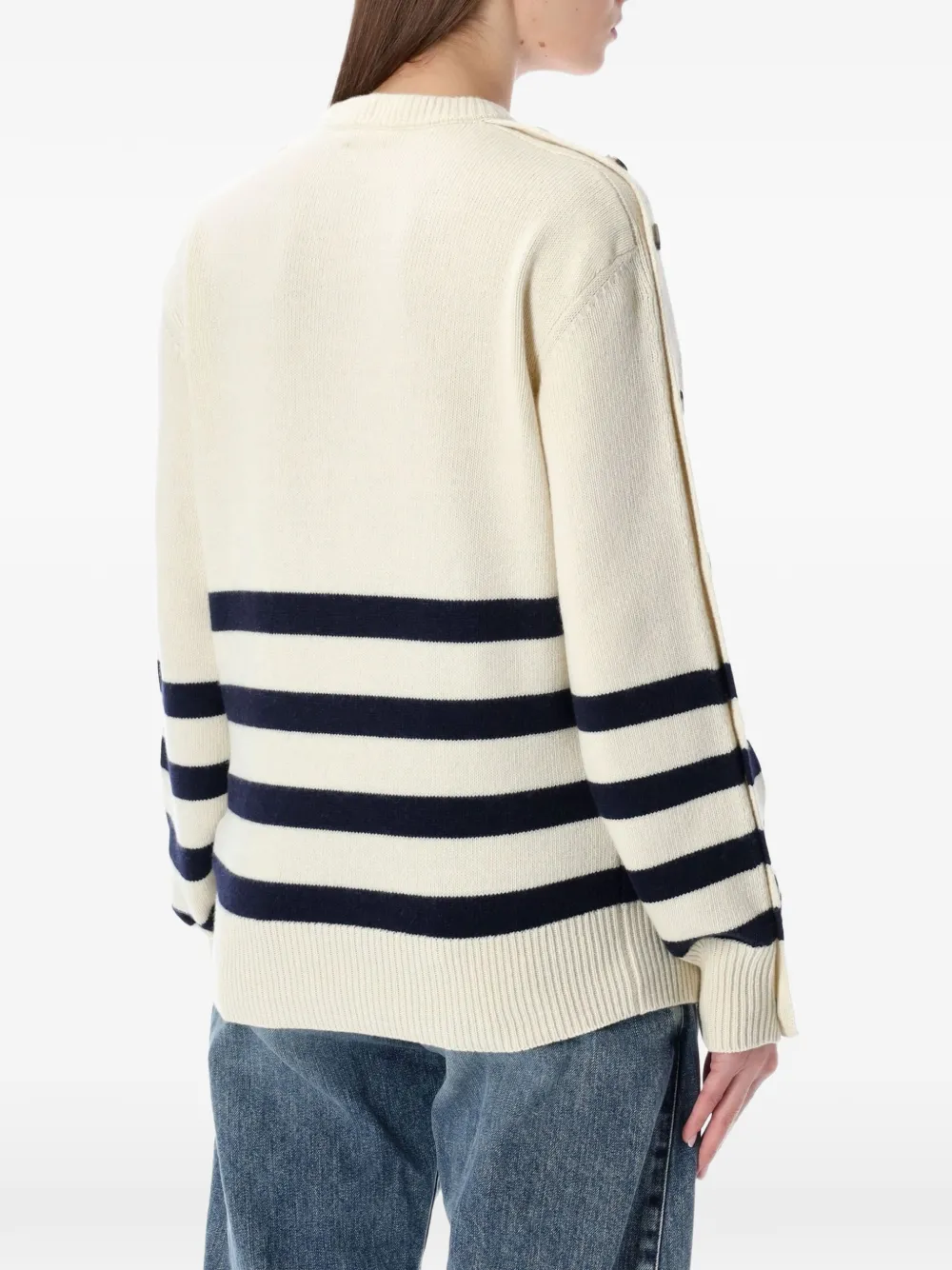 JW Anderson Gestreepte trui Wit