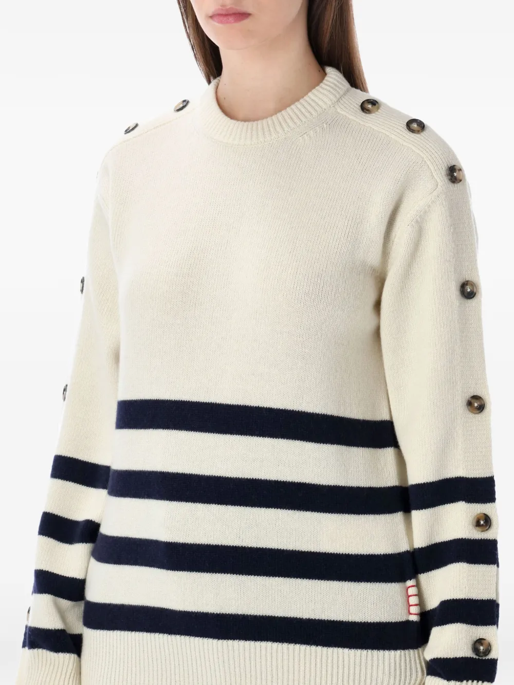JW Anderson Gestreepte trui Wit