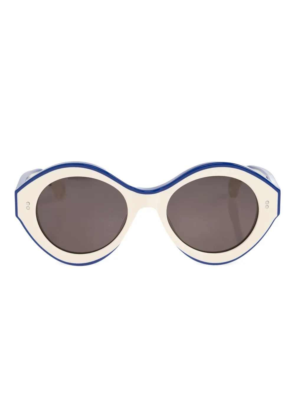 JW Anderson oval-frame tinted sunglasses | White | Image 1