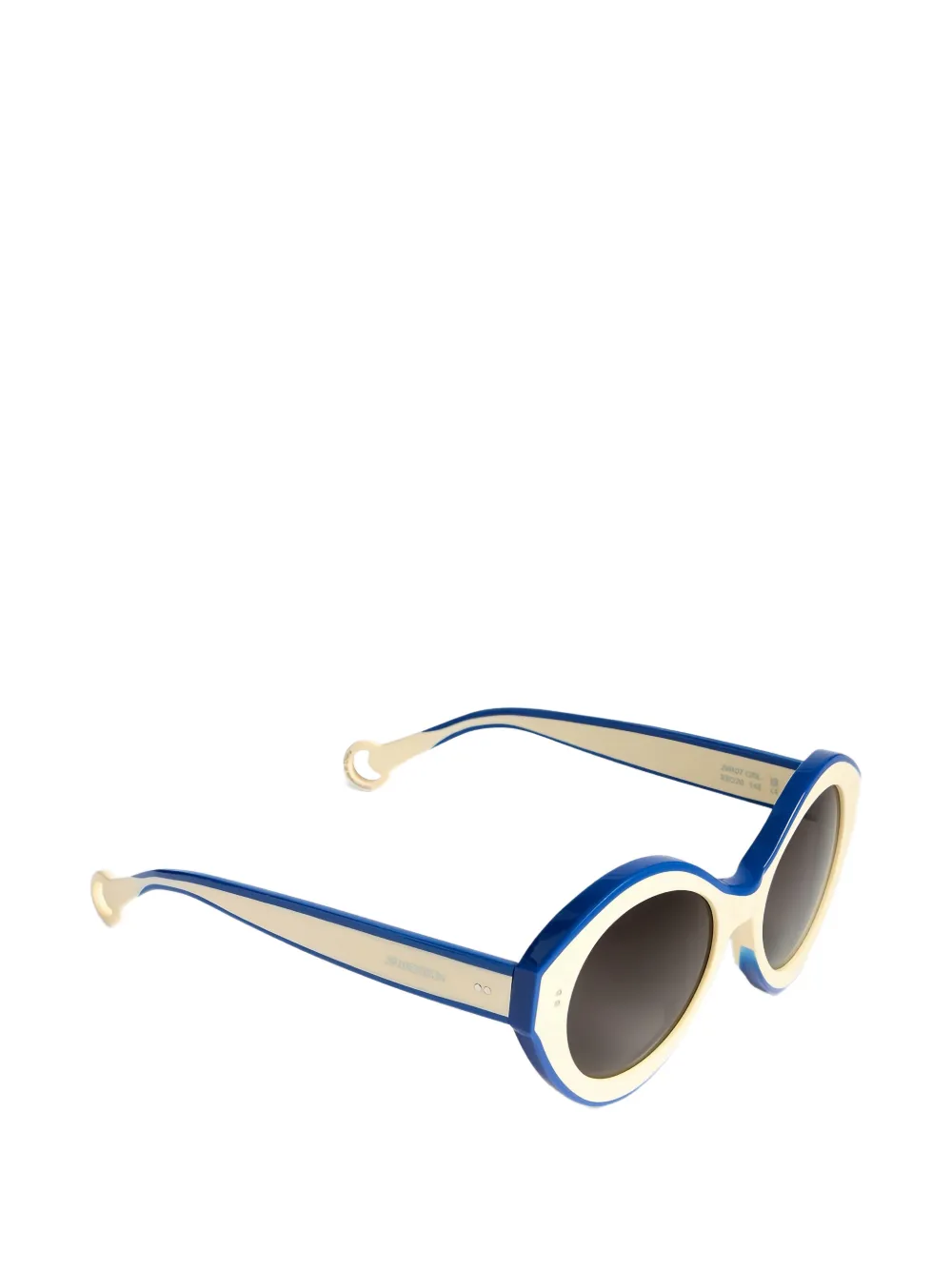  Jw Anderson Oval-frame Tinted Sunglasses - White 