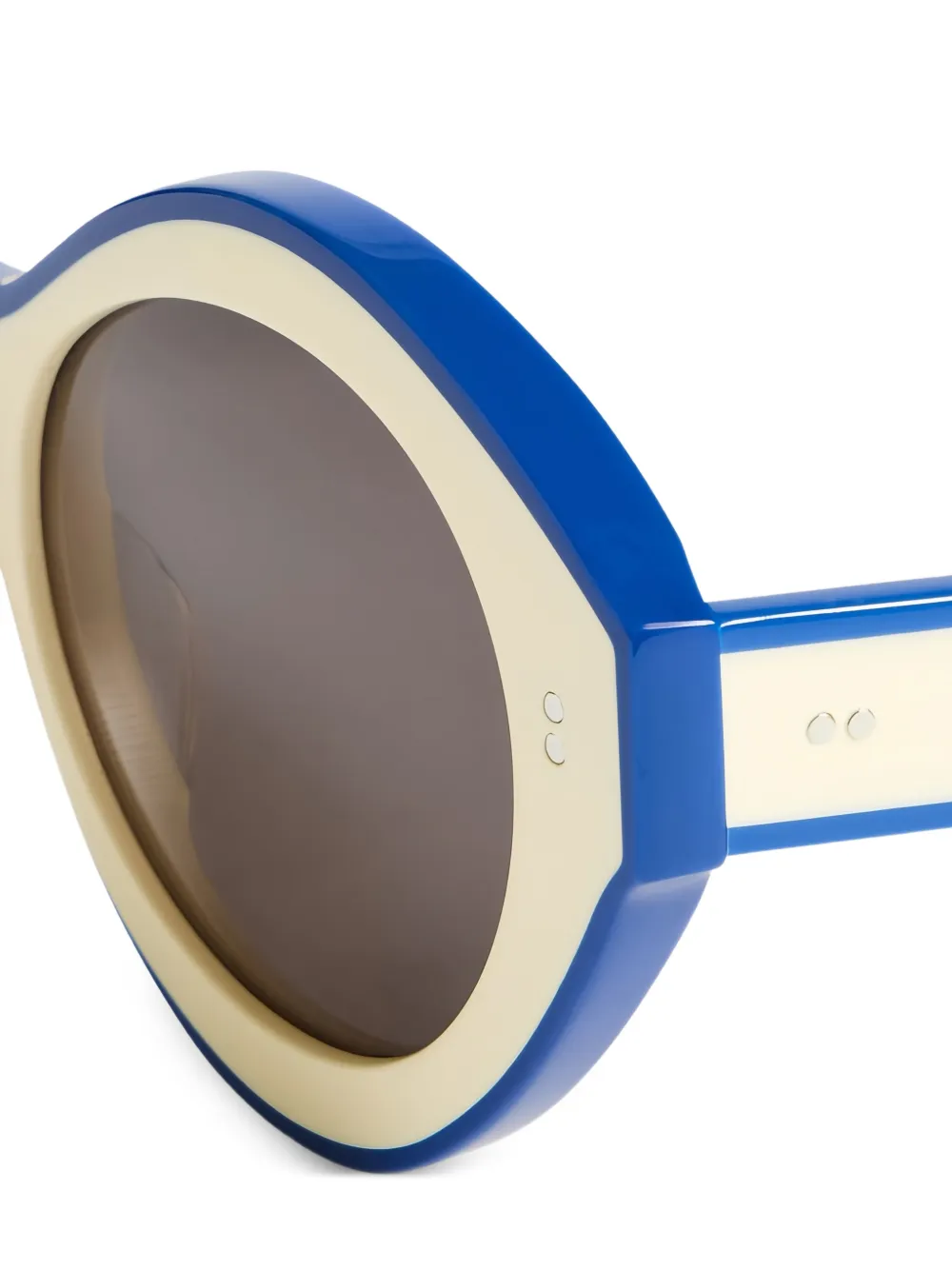  Jw Anderson Oval-frame Tinted Sunglasses - White 