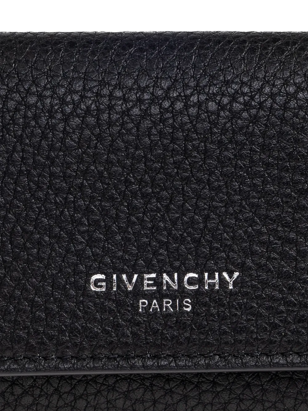 Givenchy Leren sleutelhanger met logo Zwart