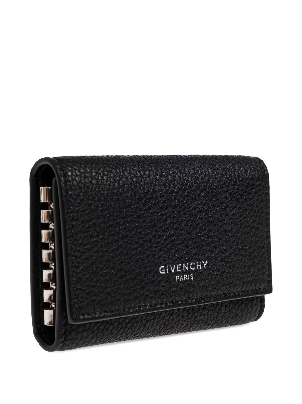  Givenchy Logo Leather Keyring - Black 