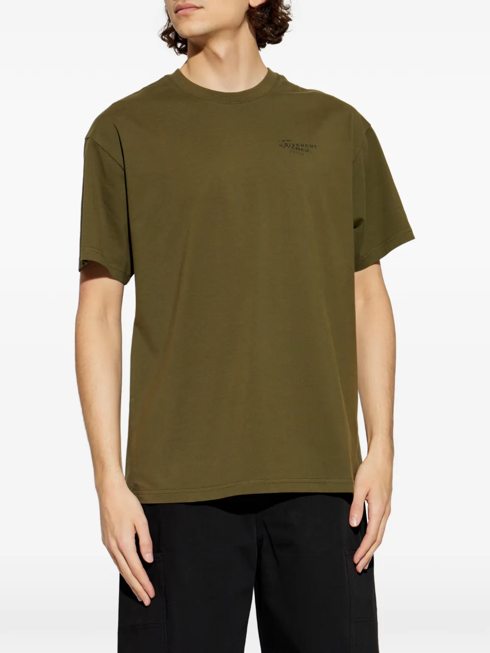 Givenchy T-shirt met logodetail Groen