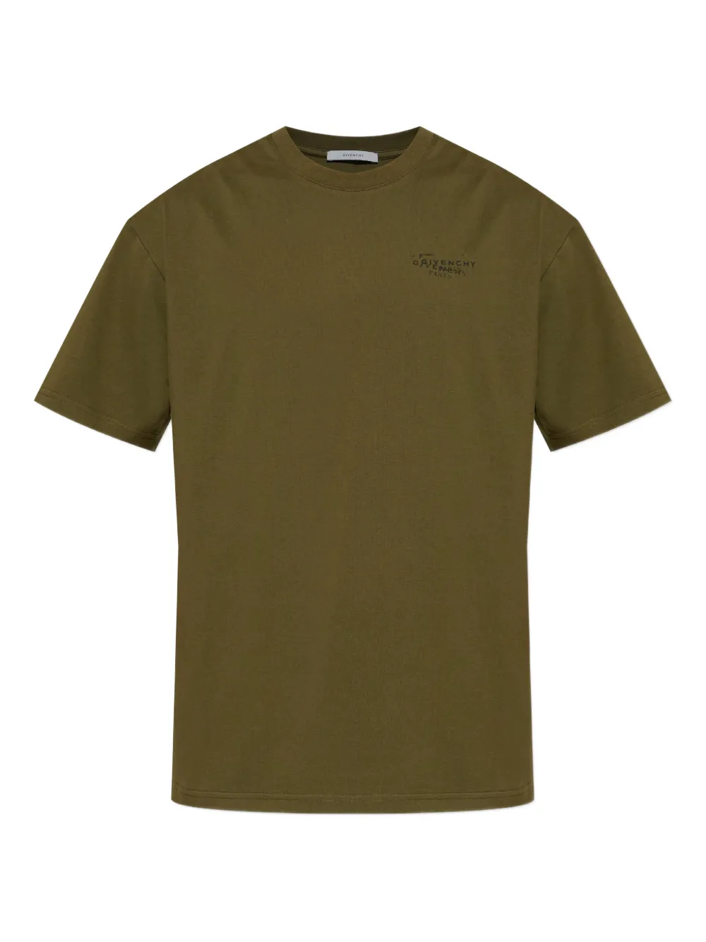Givenchy logo细节短袖T恤 | 绿色 | Image 1