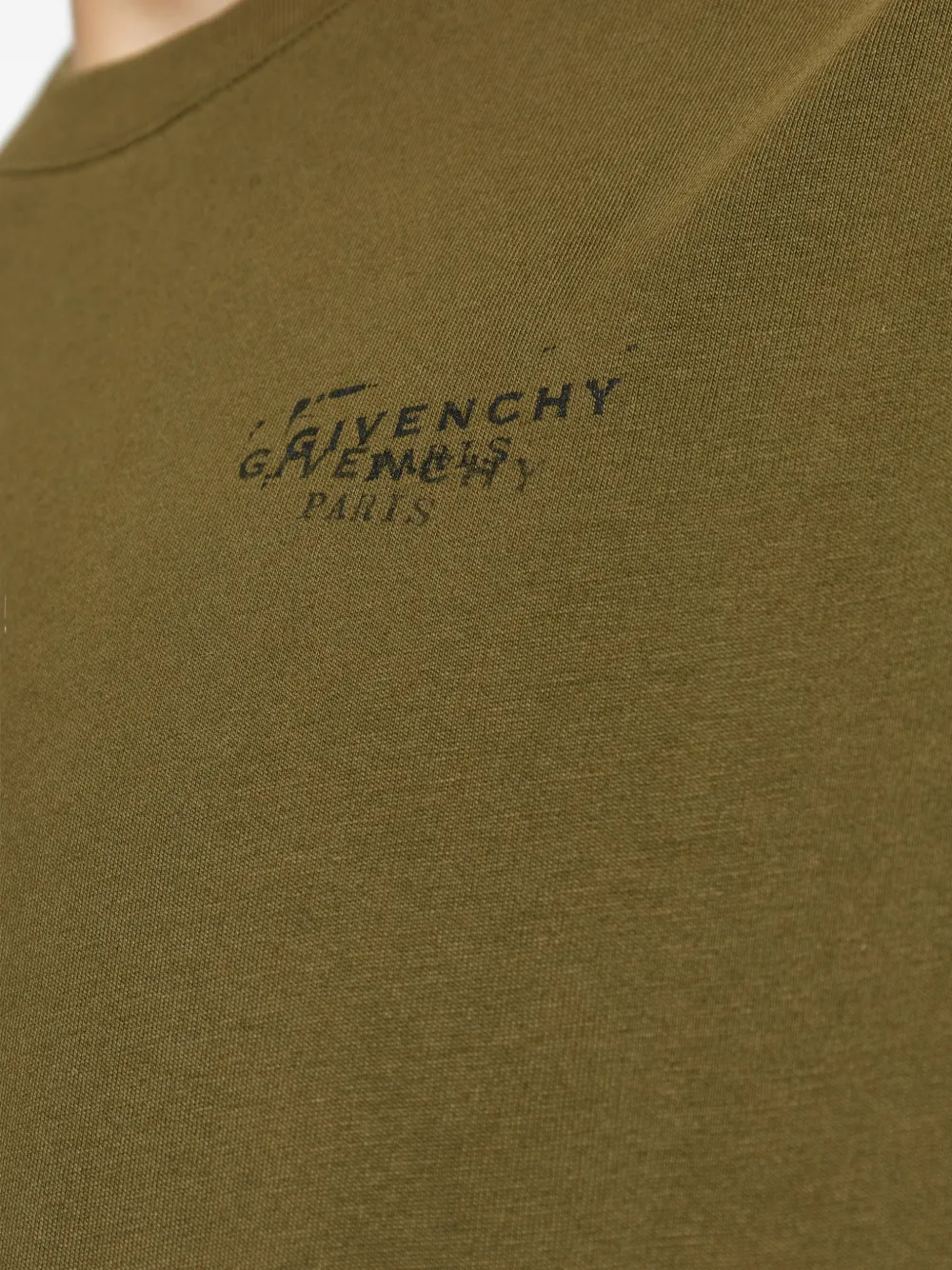 Givenchy T-shirt met logodetail Groen