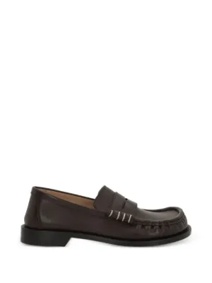 Alexander McQueen レザーローファー | ブラック | FARFETCH JP