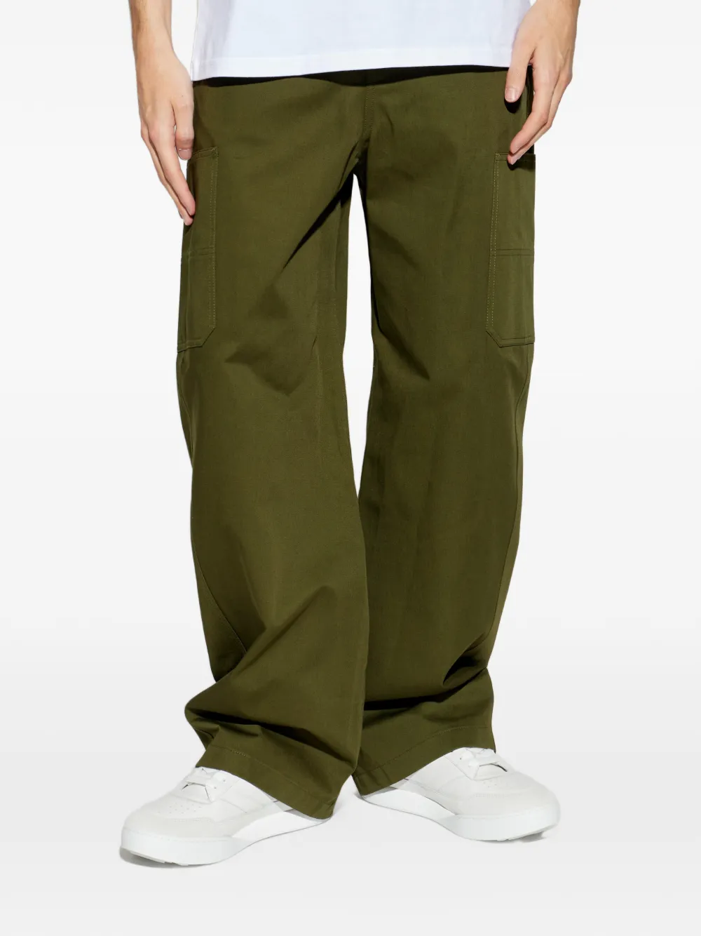  Givenchy Multi-pocket Loose-fit Trousers - Green 