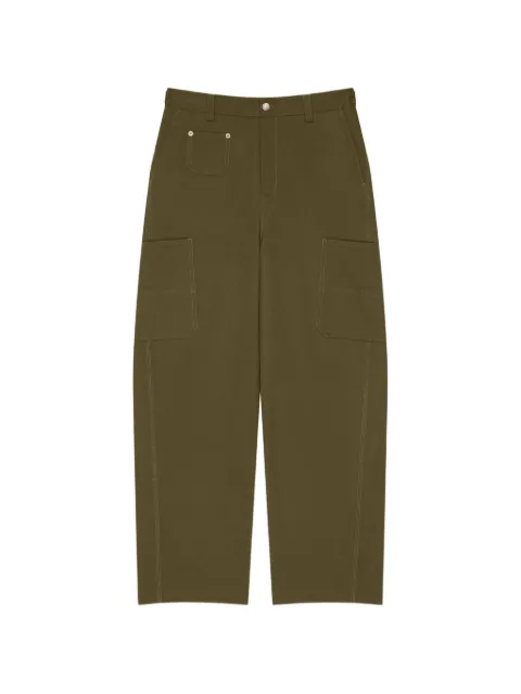 Givenchy pantalones Couture Seam de algodón con bordado Givenchy Paris