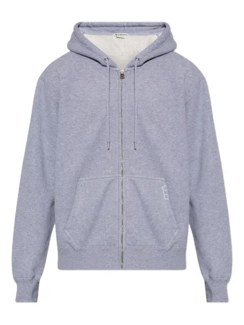JW Anderson mélange-effect front-zip hoodie