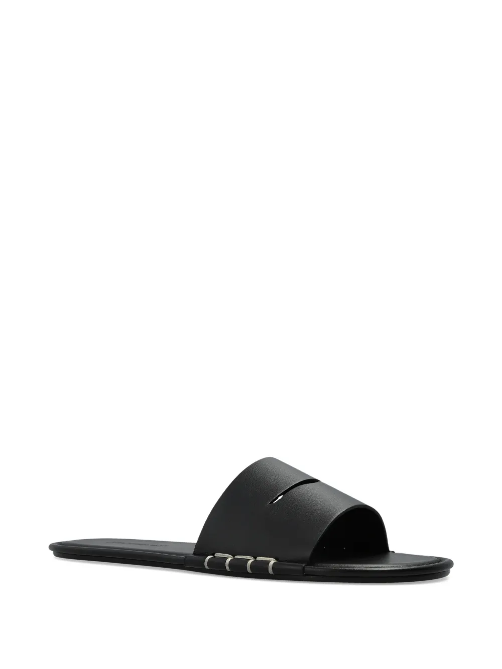 JW Anderson cut-out detail leather sandals - Zwart